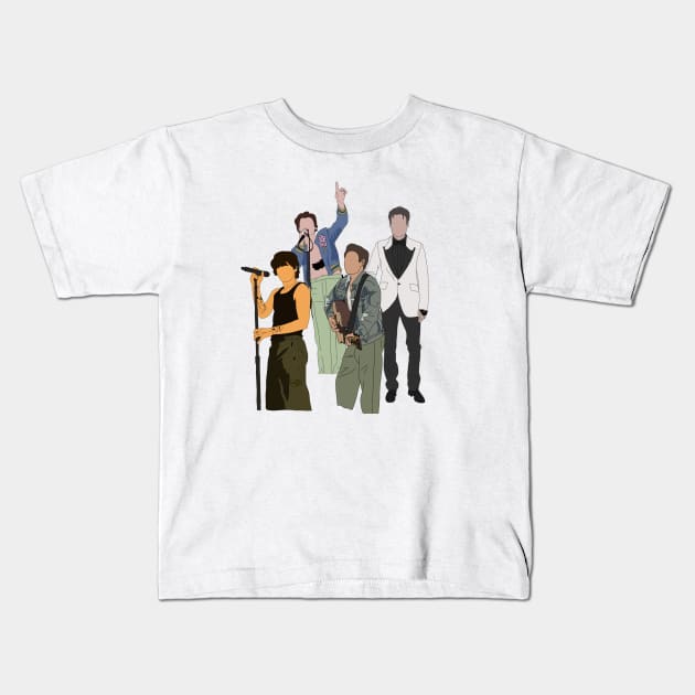 One direction reunited styles merch! hand drawn designs for A modern one direction merchandise Kids T-Shirt by maddiesldesigns